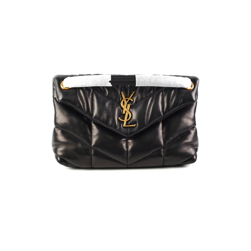 Saint Laurent Puffer Small Black Shoulder Bag