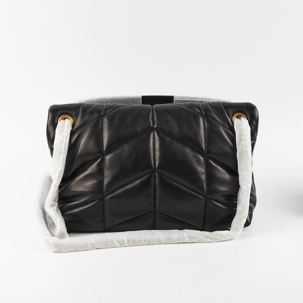 Saint Laurent Puffer Small Black Shoulder Bag