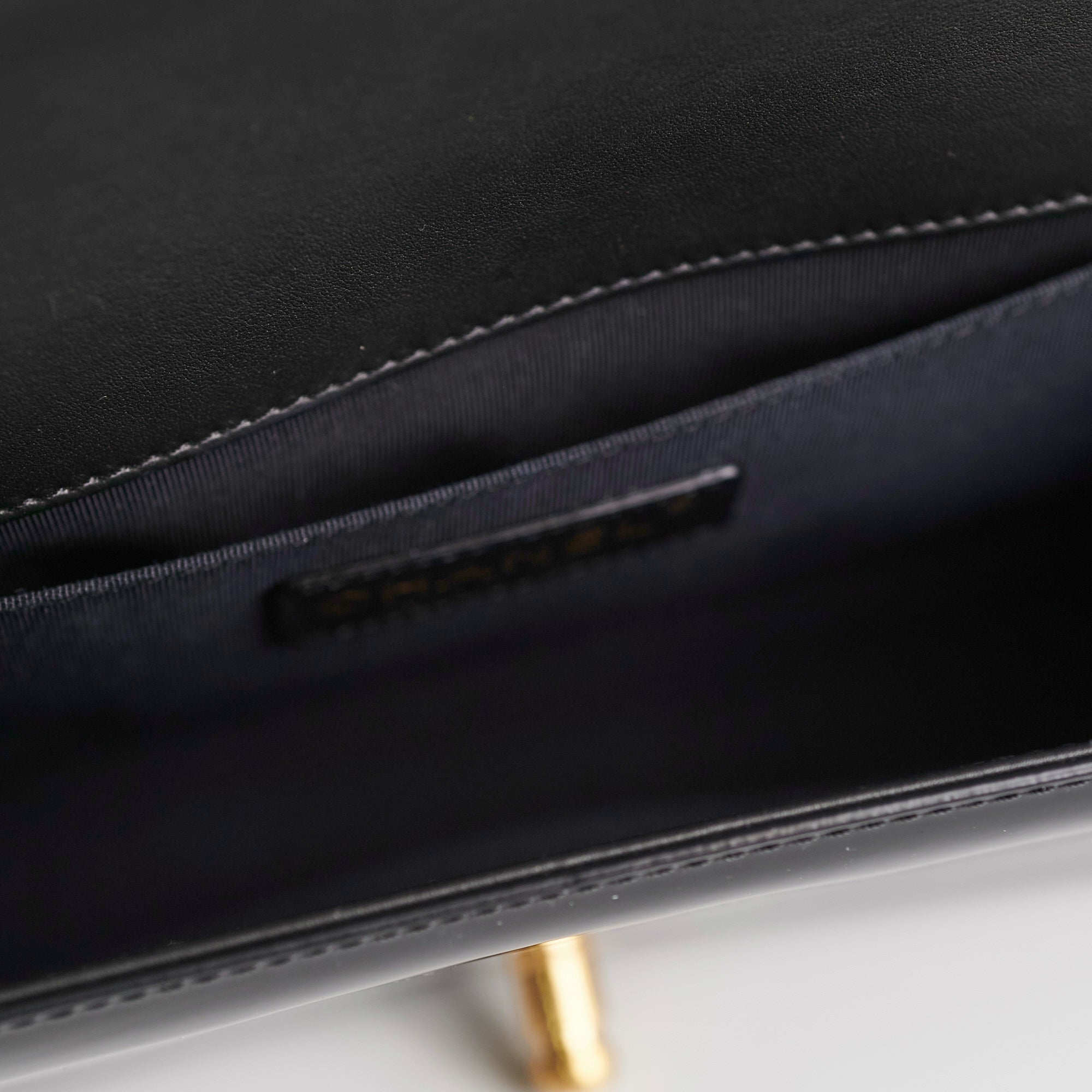 Chanel Old Medium Boy Patent Black