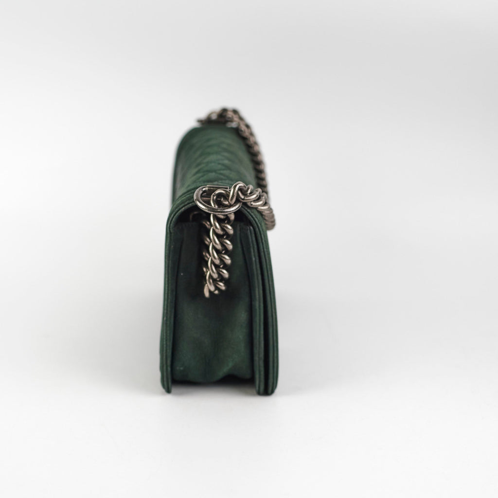 Chanel Old Medium Boy Oliver Green
