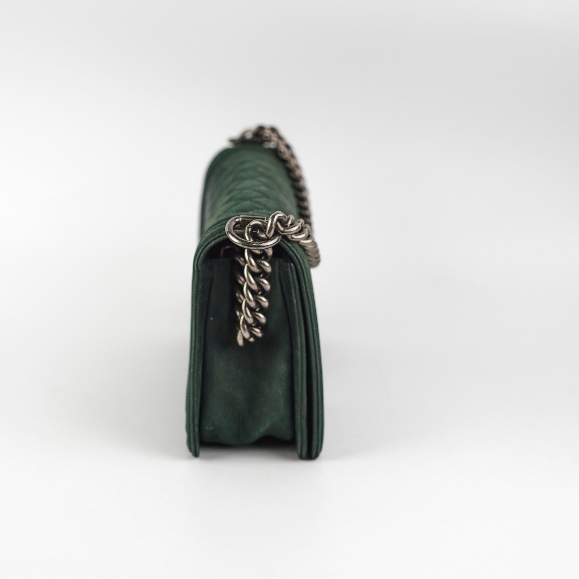 Chanel Old Medium Boy Oliver Green