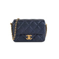 Chanel Perfect Mini Classic Flap Iridescent Navy