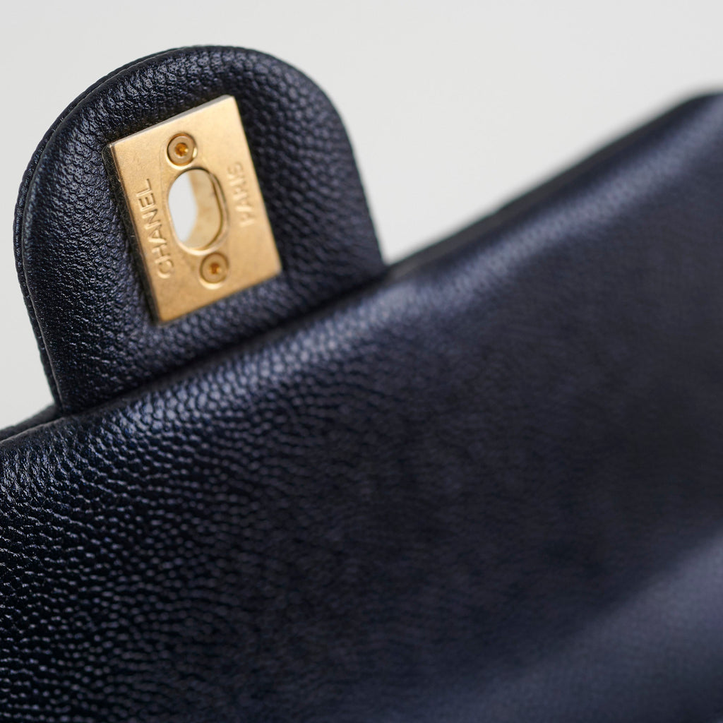 Chanel Perfect Mini Classic Flap Iridescent Navy