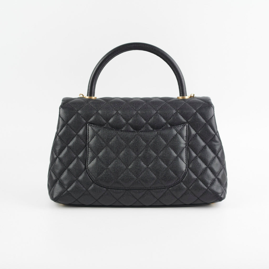 Chanel Coco Handle Caviar Medium Black