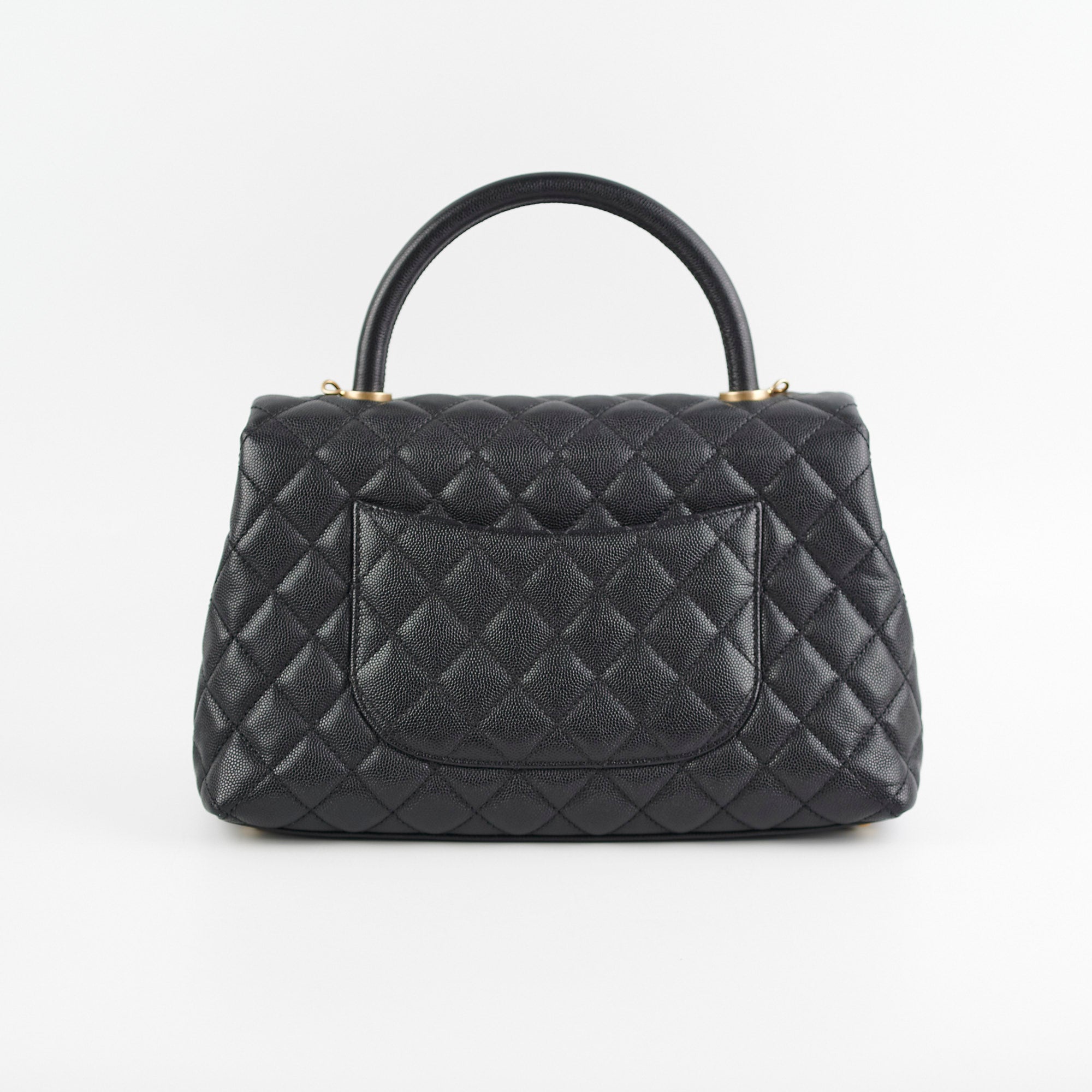 Chanel Coco Handle Caviar Medium Black