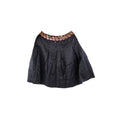 Chanel Black Silk Sequin Long Skirt Size 40