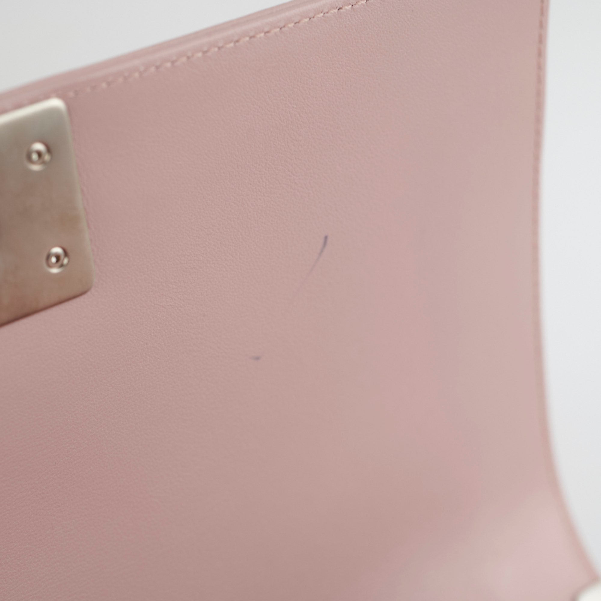 Chanel Calfskin Old Medium Boy Pink