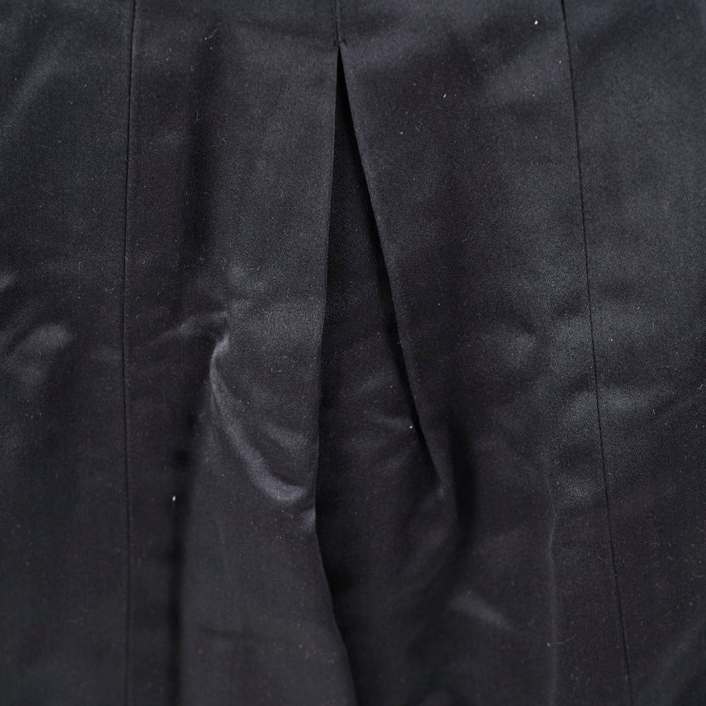 Chanel Black Silk Sequin Long Skirt Size 40