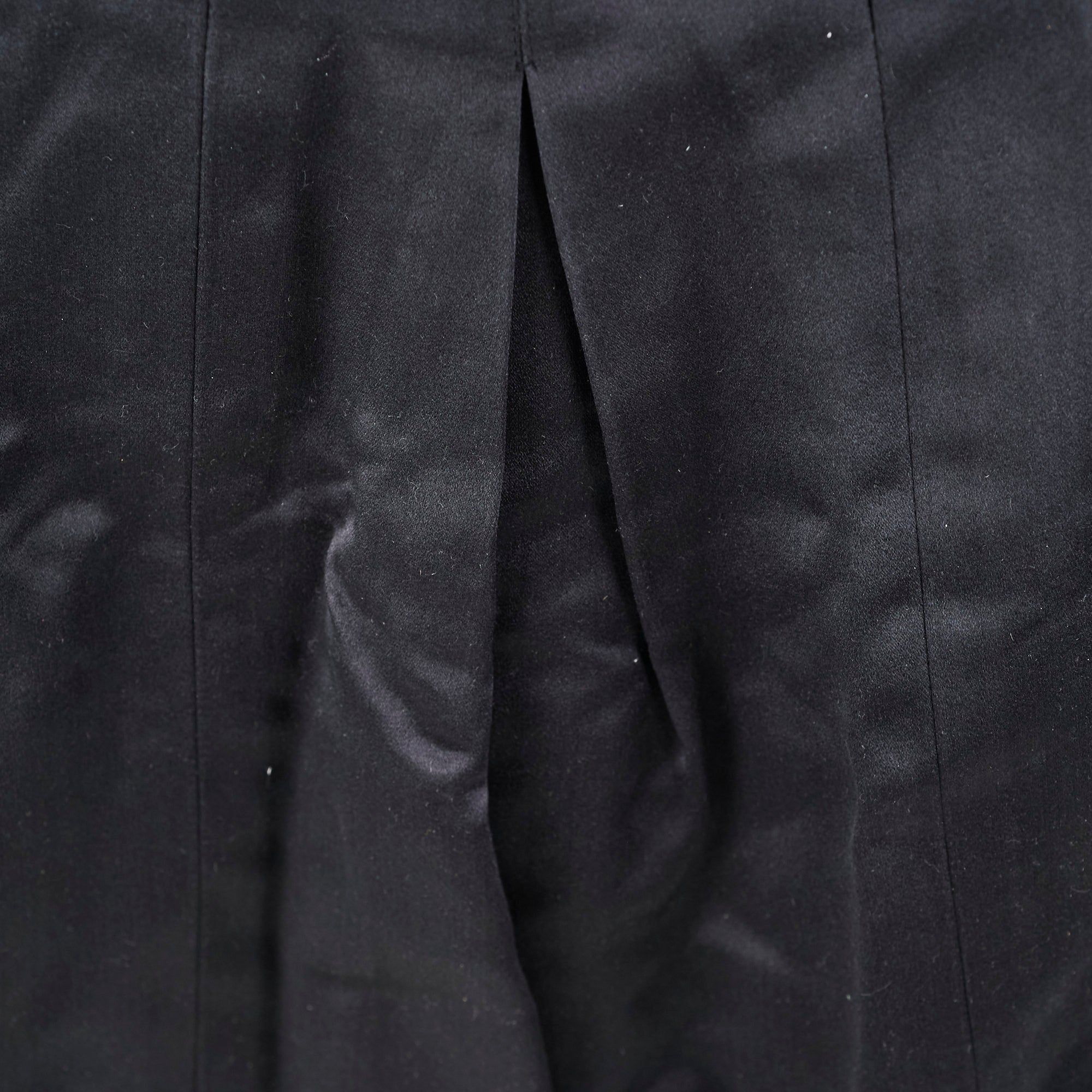 Chanel Black Silk Sequin Long Skirt Size 40