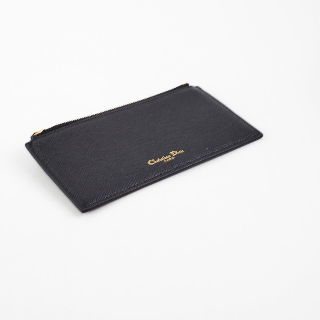 Dior Long Saddle Black Wallet On Chain WOC Crossbody Bag