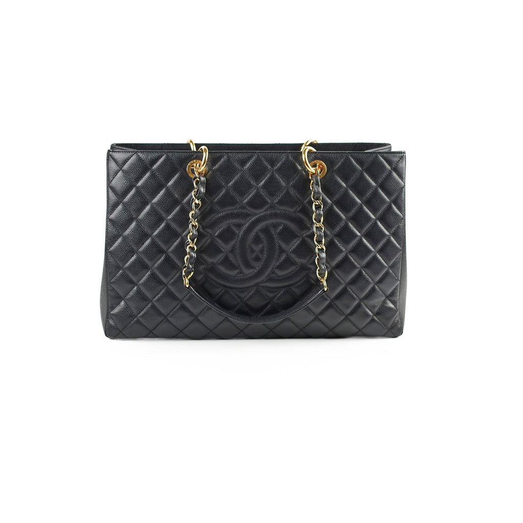 Chanel GST XL Black Caviar Series 17