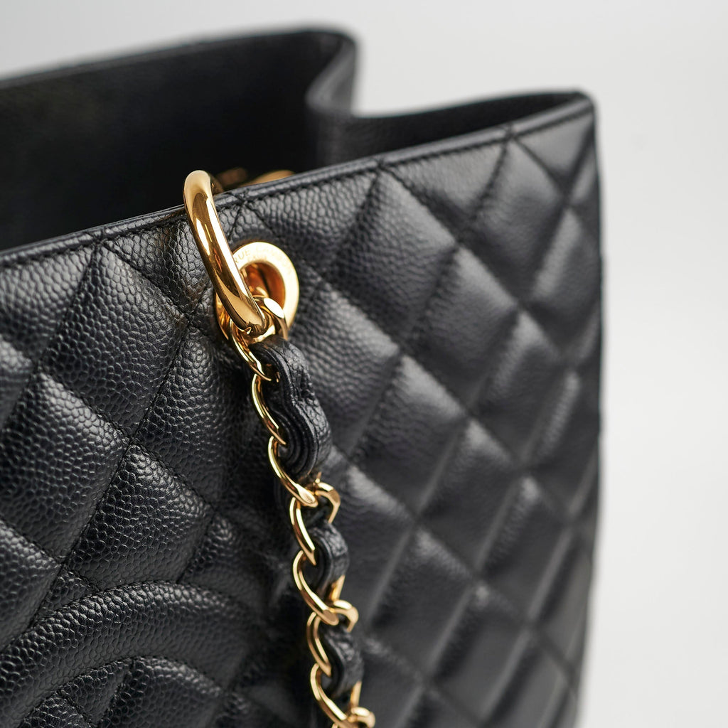 Chanel GST XL Black Caviar Series 17