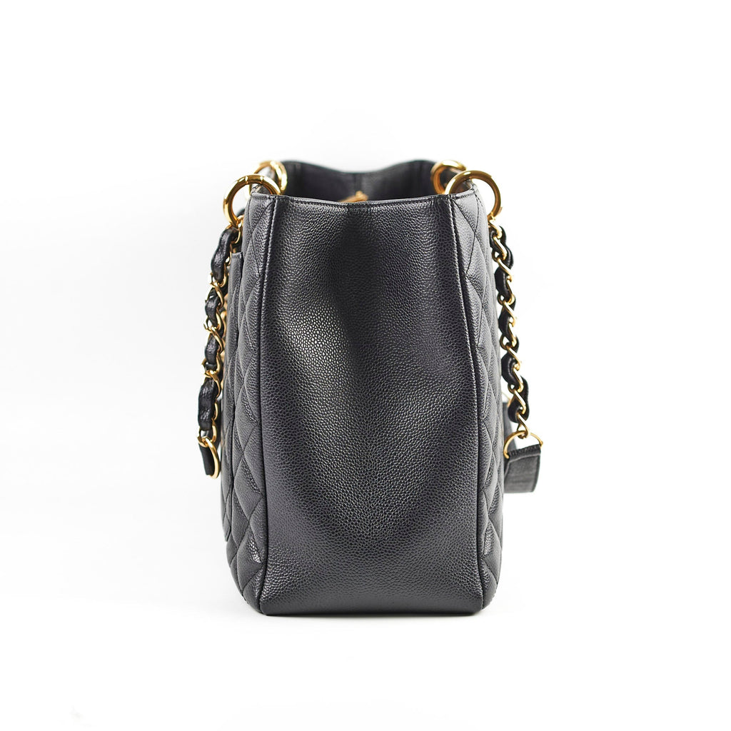 Chanel GST XL Black Caviar Series 17