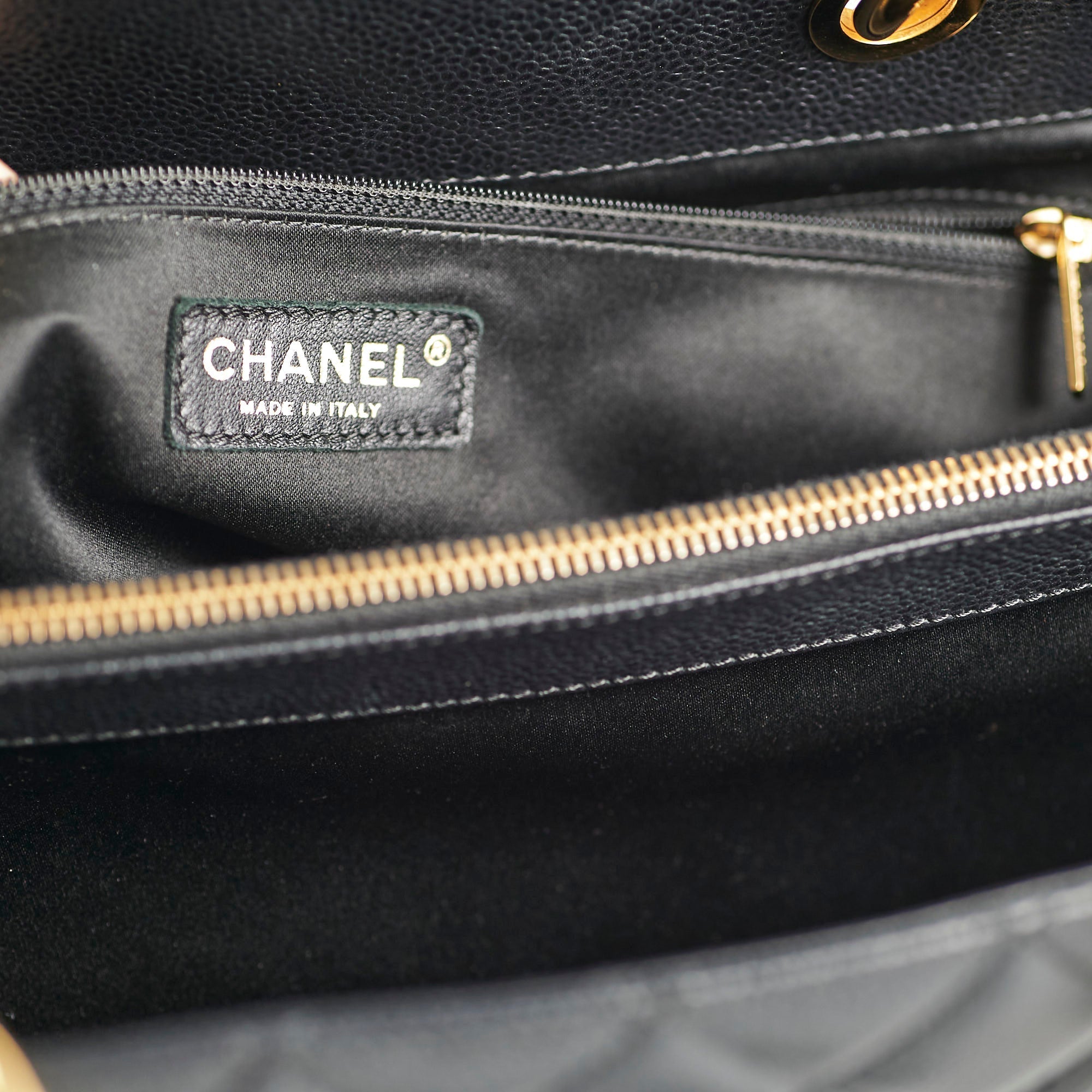 Chanel GST XL Black Caviar Series 17