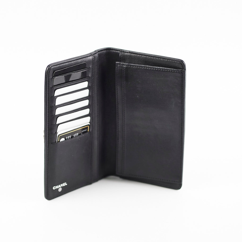 Chanel Boy Black Lambskin Wallet