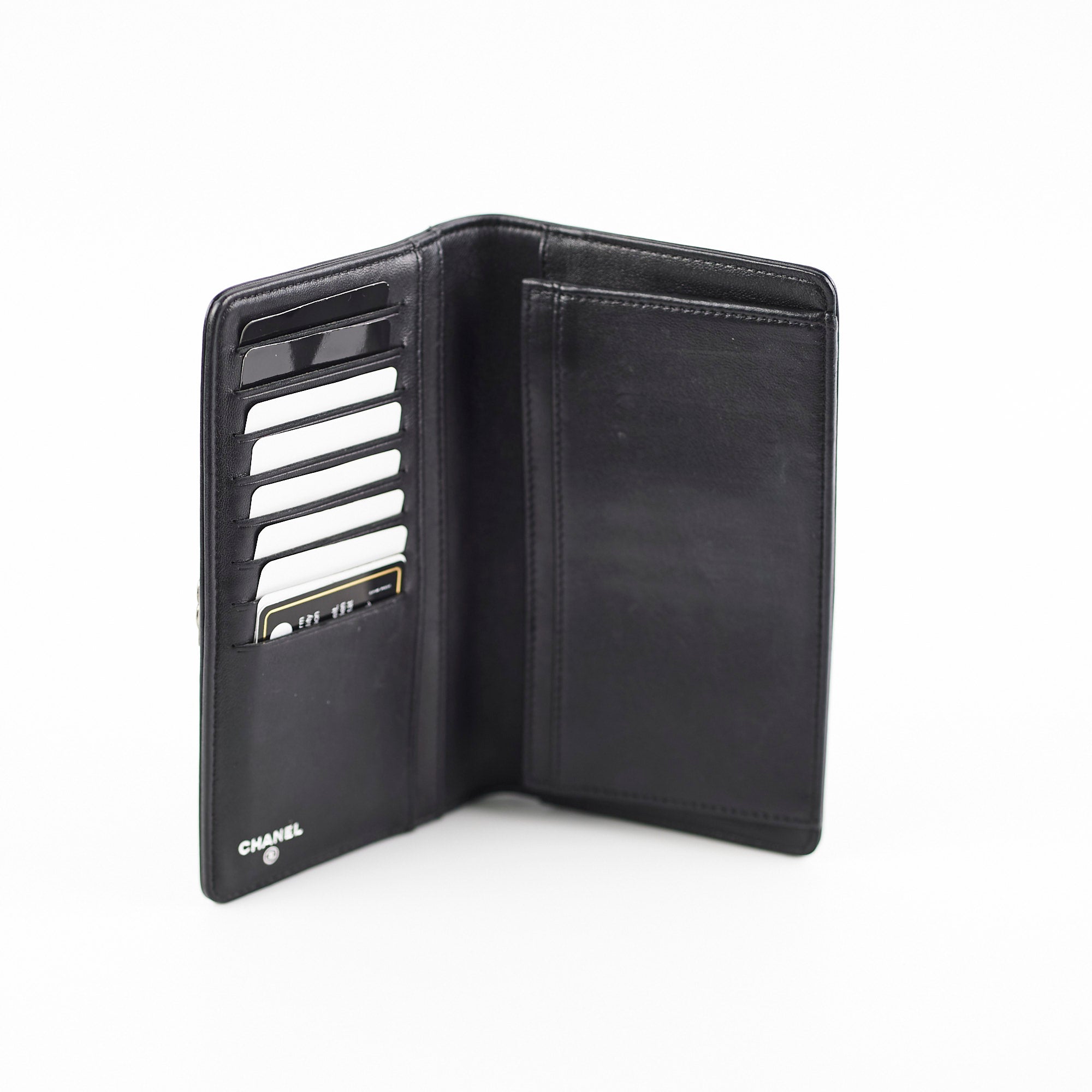 Chanel Boy Black Lambskin Wallet