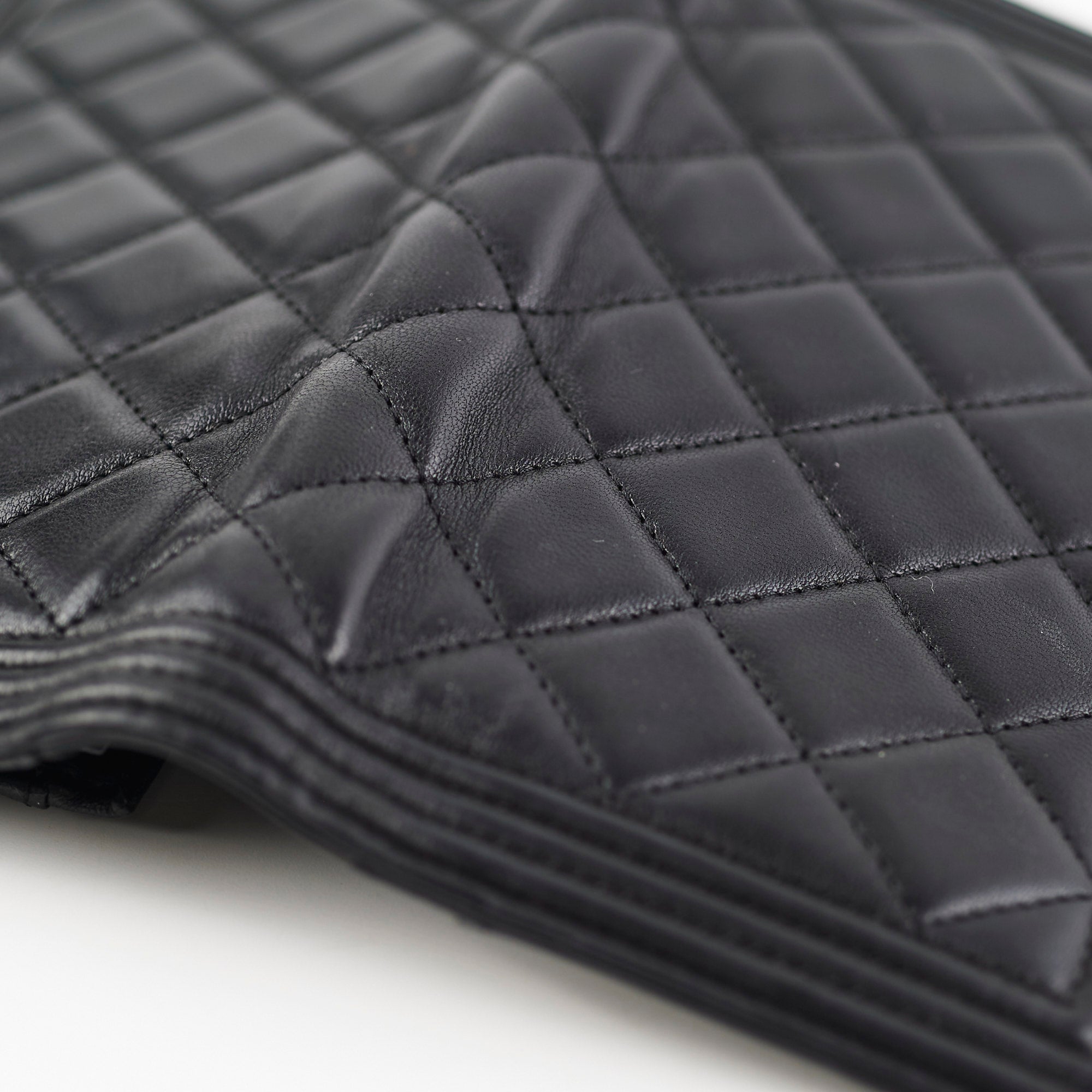 Chanel Boy Black Lambskin Wallet