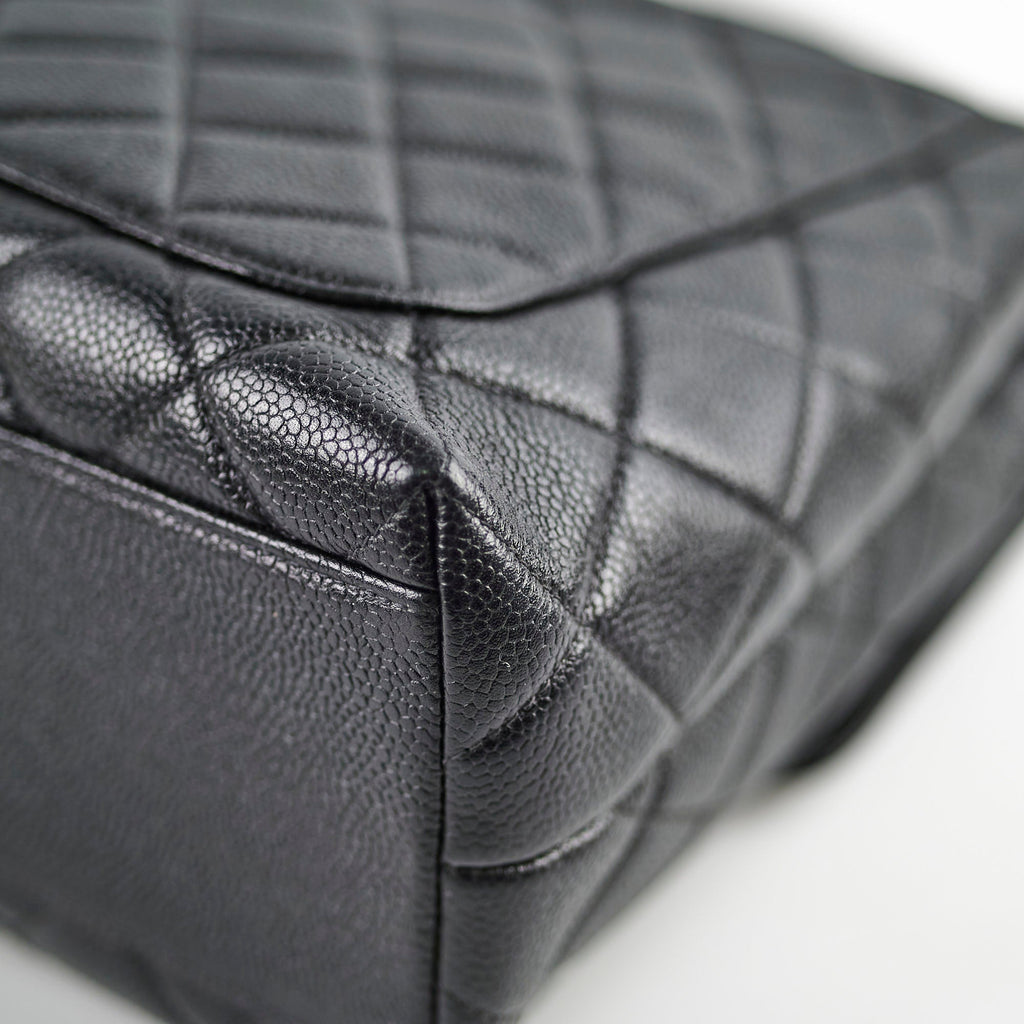 Chanel Kelly Caviar Top Handle Black
