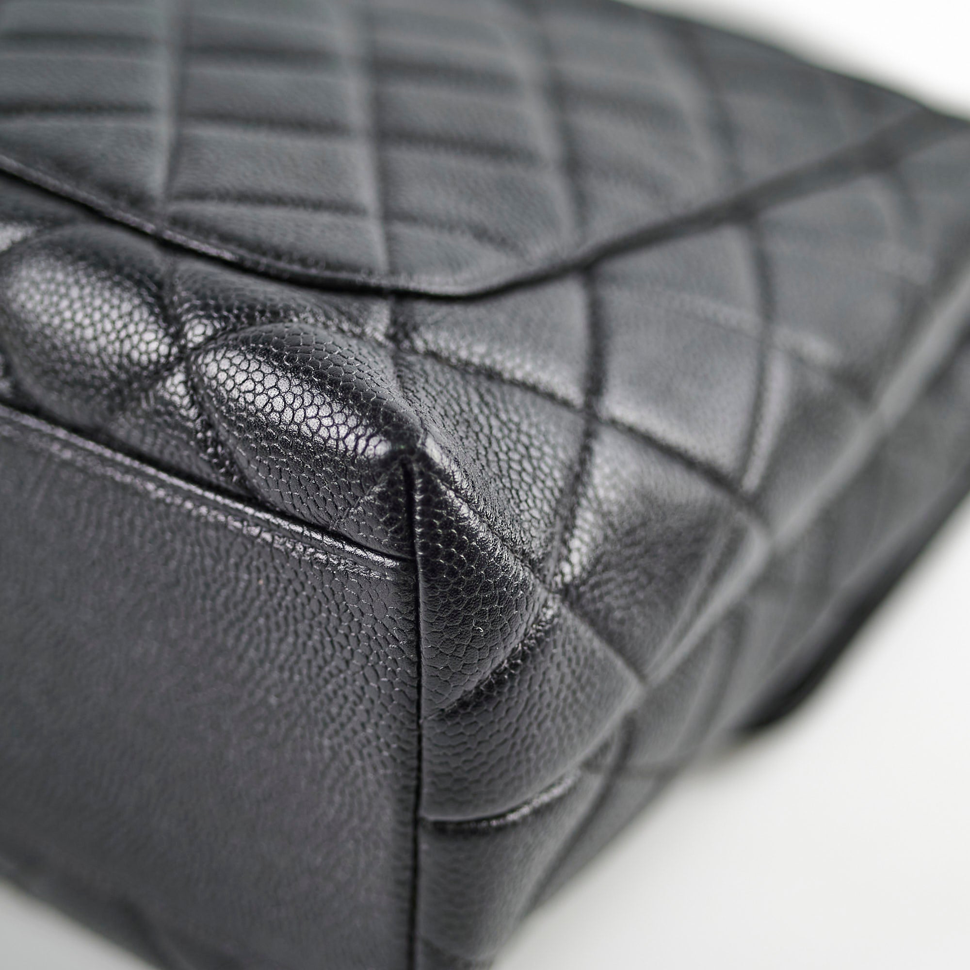 Chanel Kelly Caviar Top Handle Black