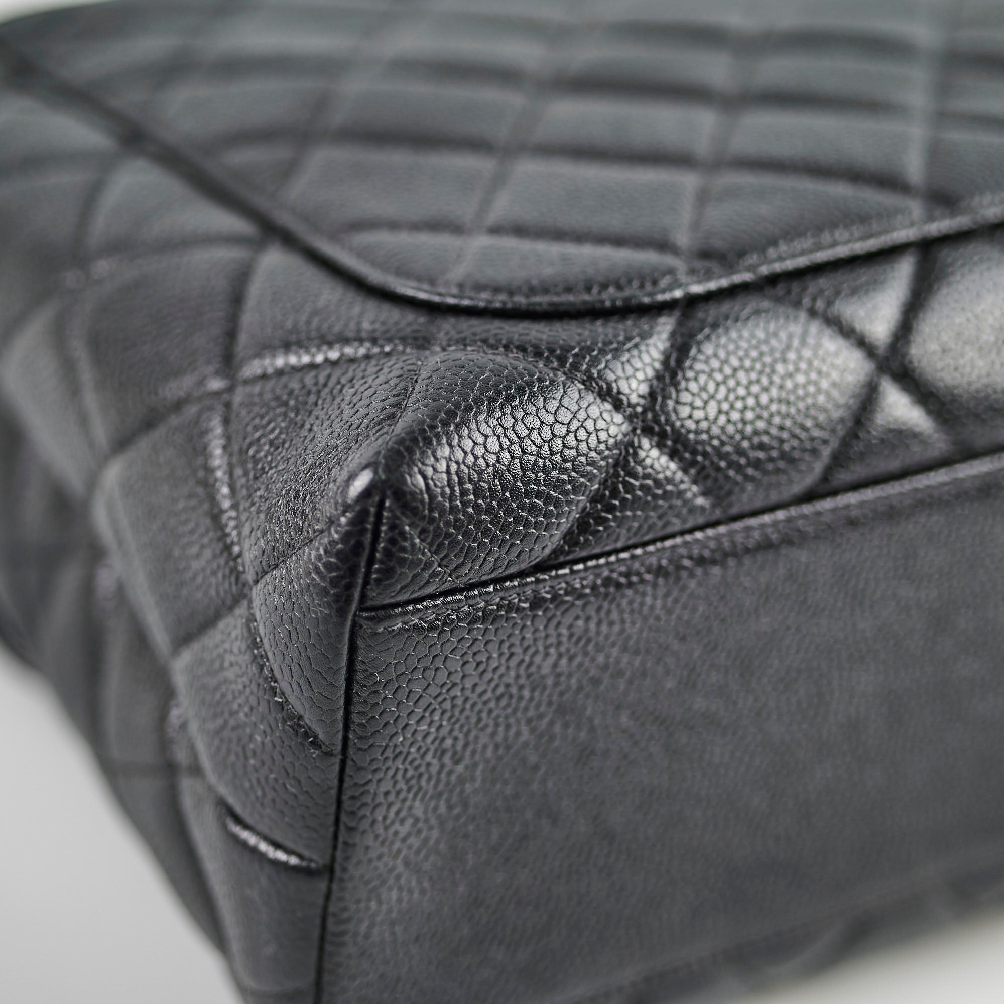 Chanel Kelly Caviar Top Handle Black