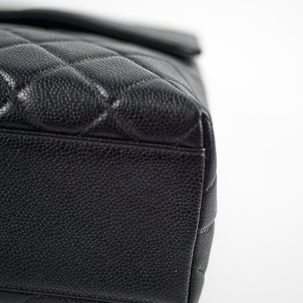 Chanel Kelly Caviar Top Handle Black