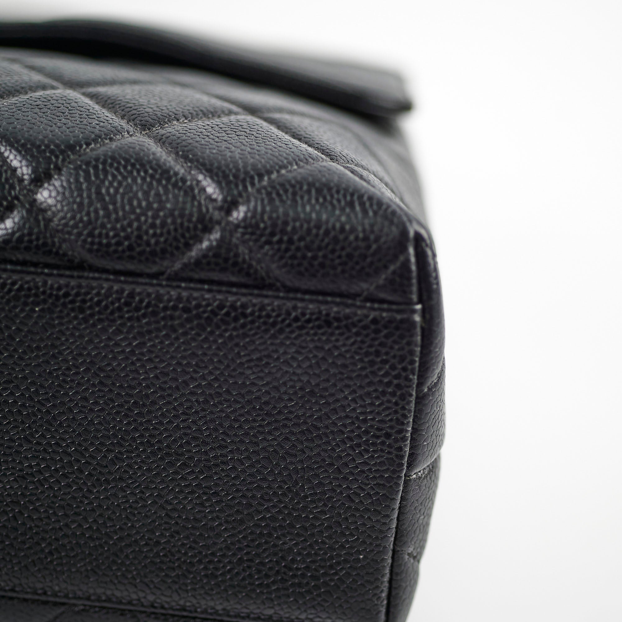 Chanel Kelly Caviar Top Handle Black