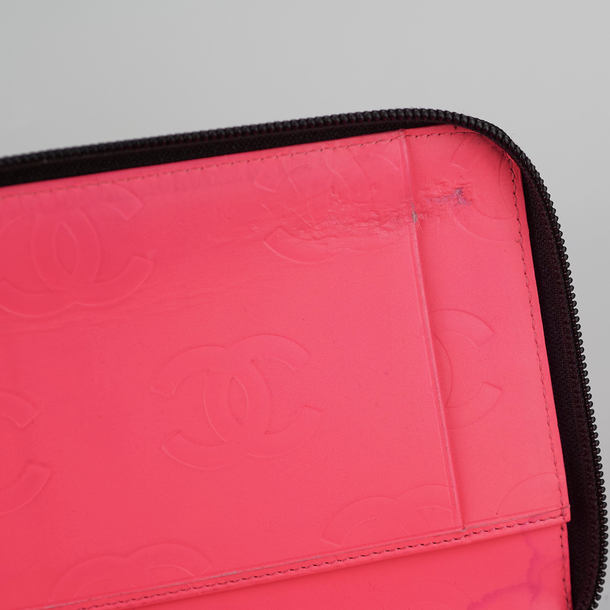 Chanel Cambon Long Calfskin Zip Wallet Black