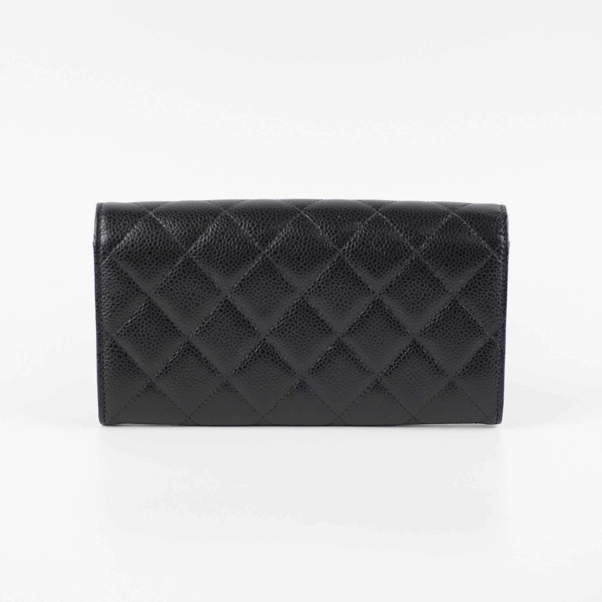 Chanel Caviar Quilted Large Wallet Black