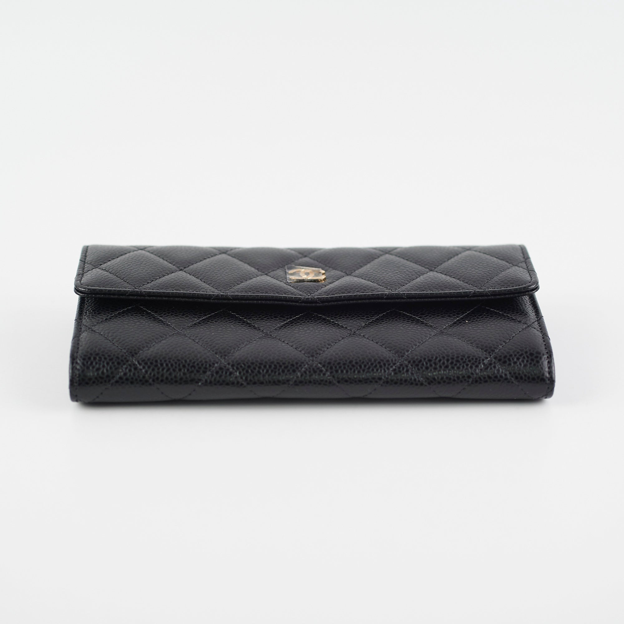 Chanel Caviar Quilted Large Wallet Black