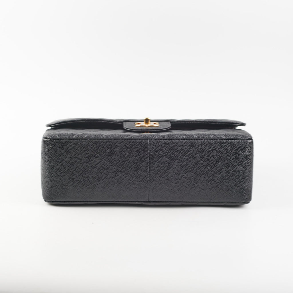 Chanel Quilted Jumbo Caviar GHW Black (Microshipped)