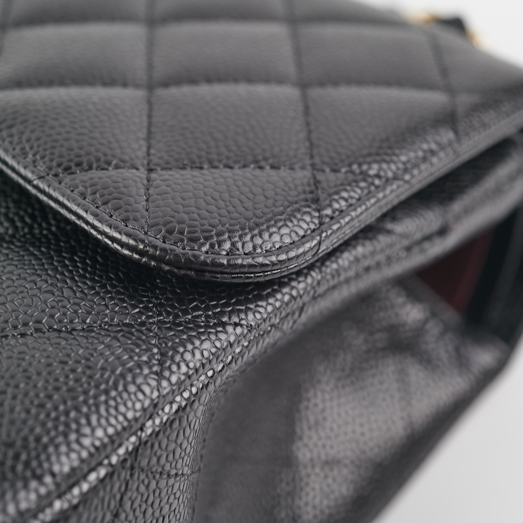 Chanel Quilted Jumbo Caviar GHW Black (Microshipped)