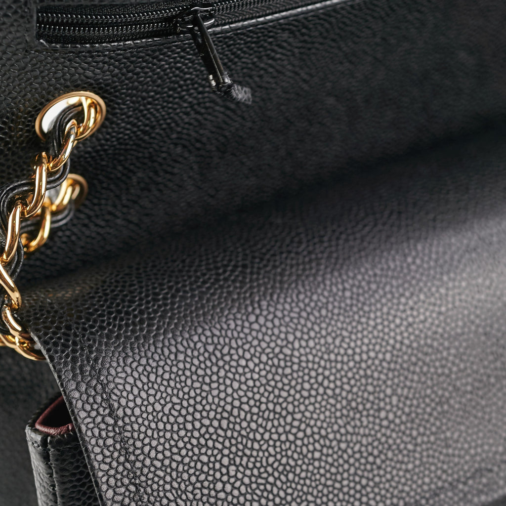 Chanel Quilted Jumbo Caviar GHW Black (Microshipped)