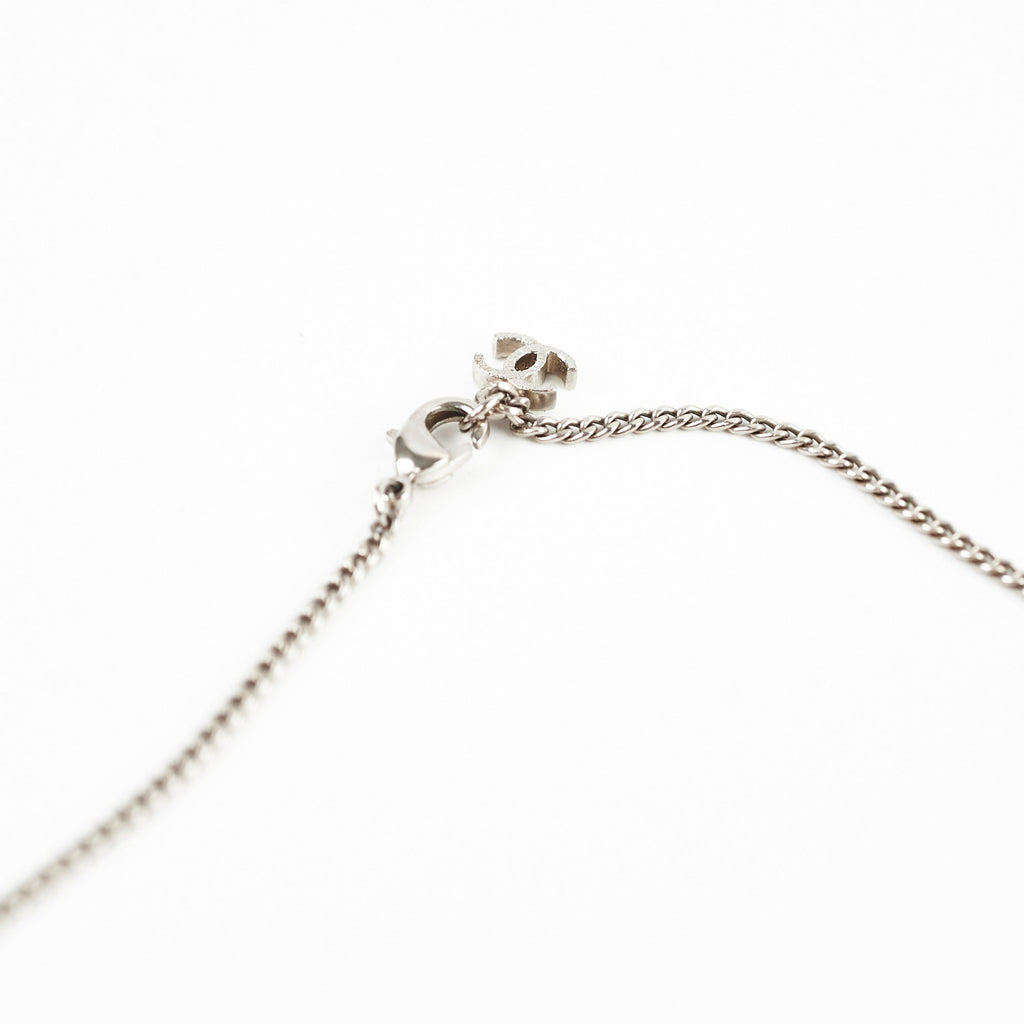 Chanel CC Costume Jewellery Silver Necklace