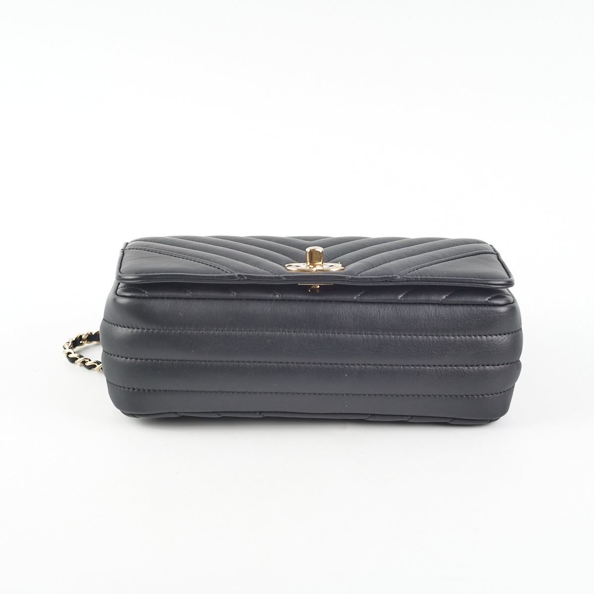 Chanel Chevron Season Flap Black