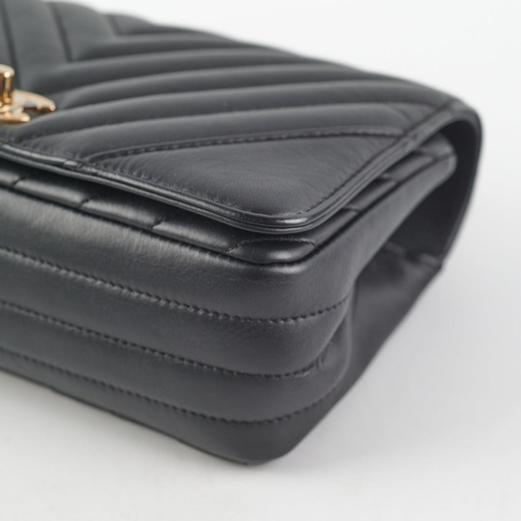 Chanel Chevron Season Flap Black