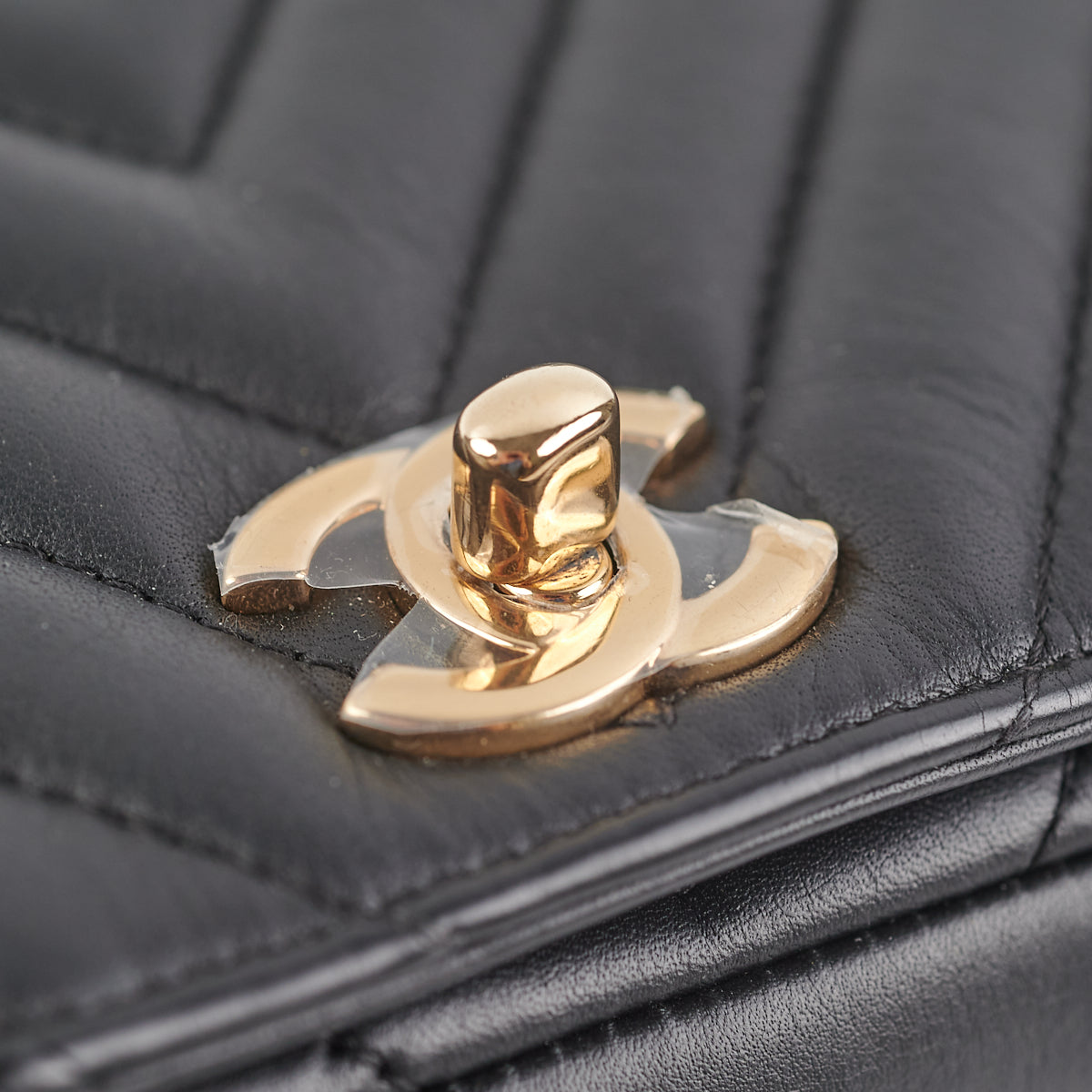 Chanel Chevron Season Flap Black