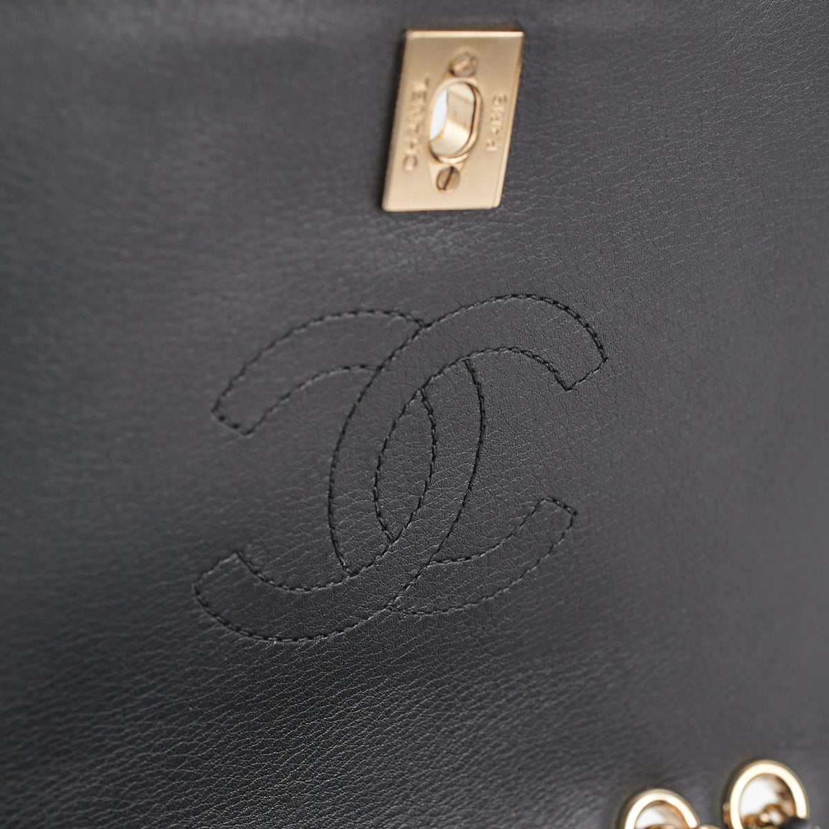Chanel Chevron Season Flap Black