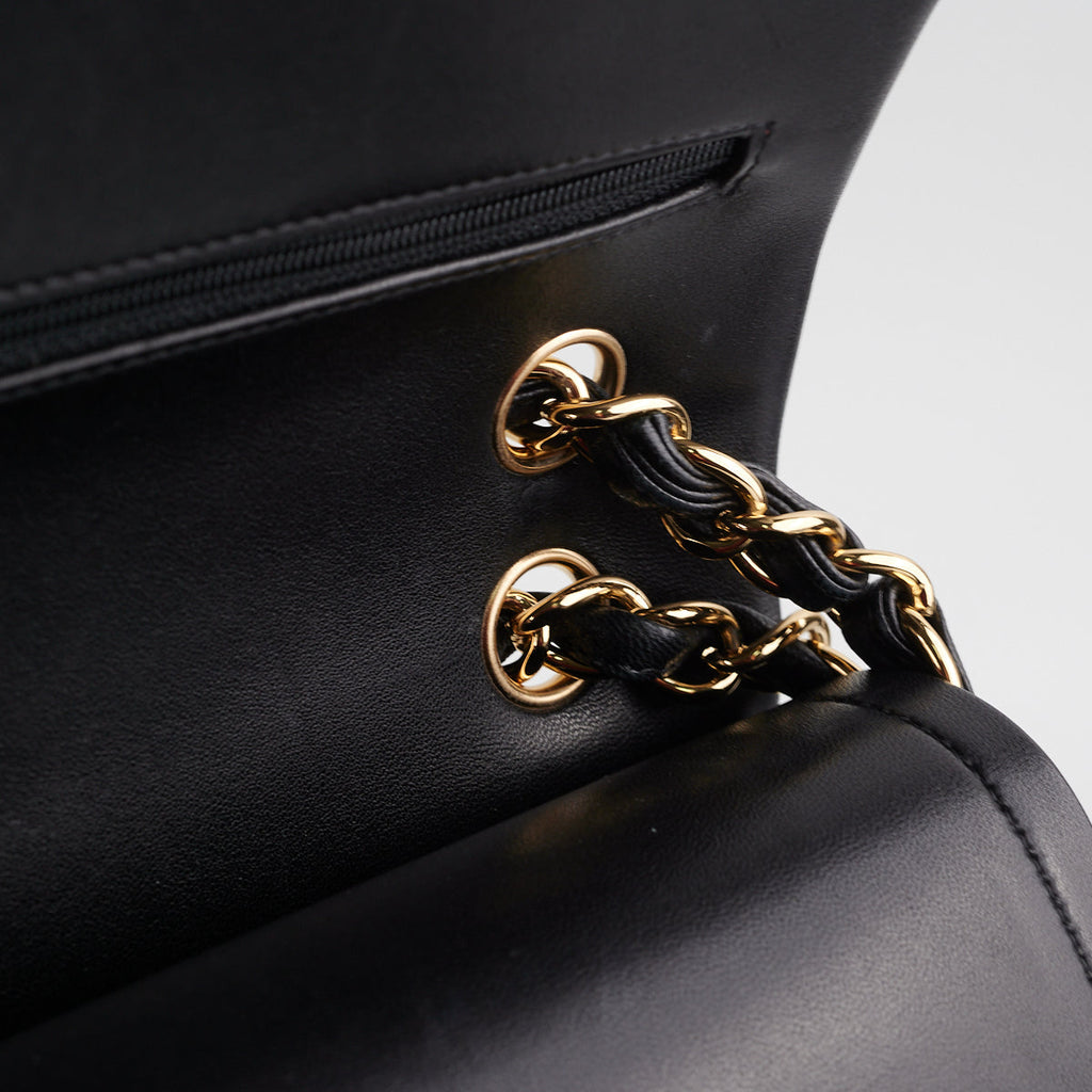 Chanel Quilted Jumbo Lambskin Black