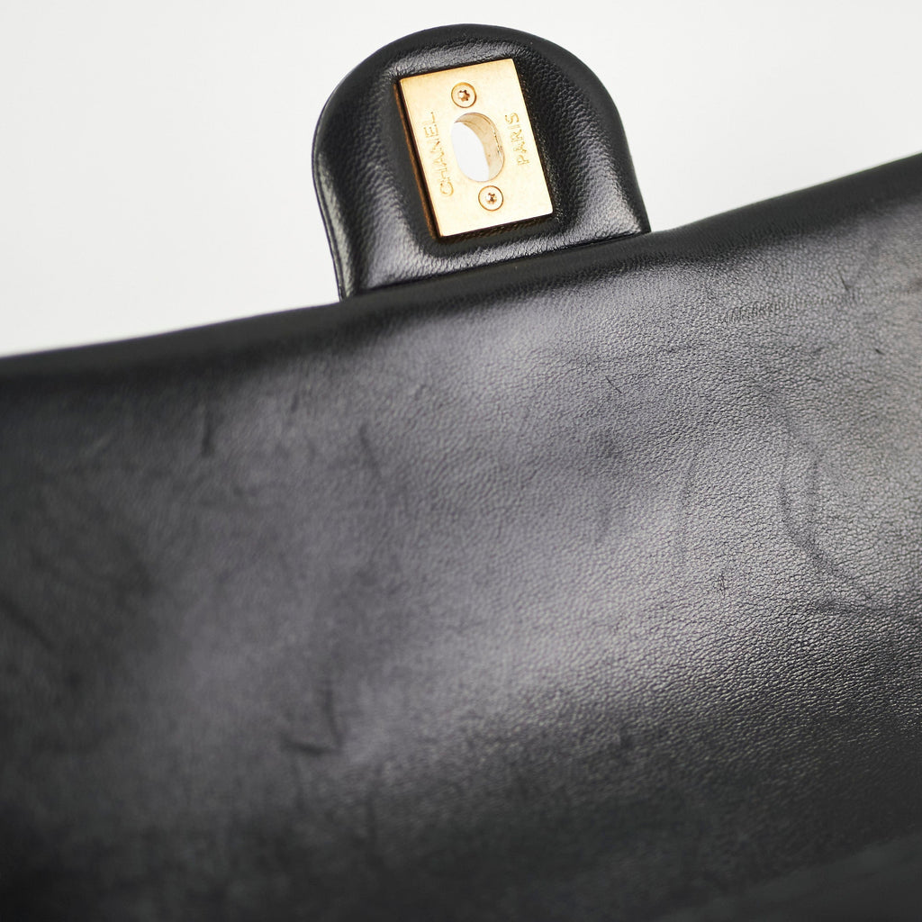 Chanel Seasonal Mini Rectangular Flap Lambskin Black