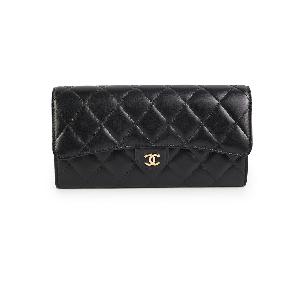 Chanel Long Wallet Black
