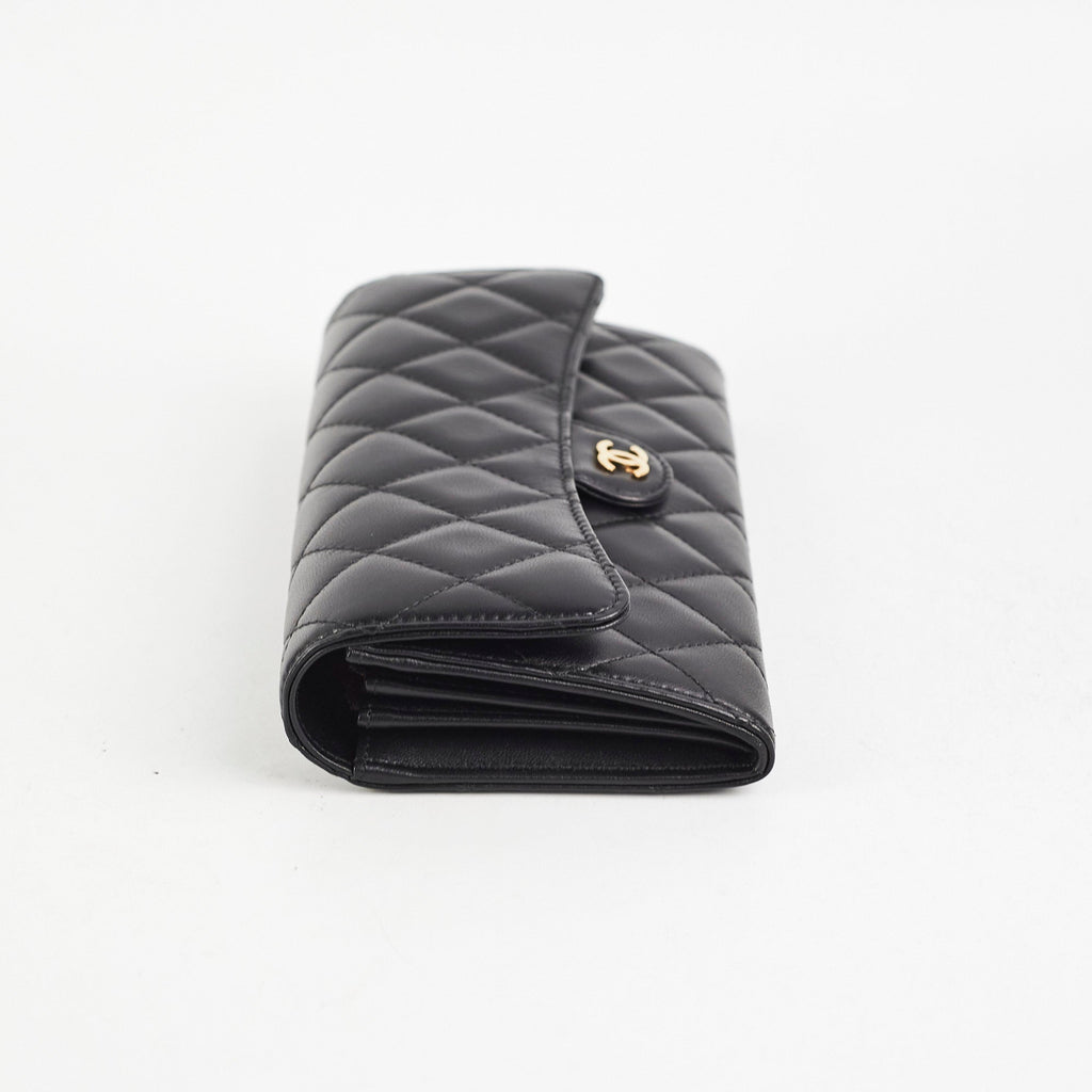 Chanel Long Wallet Black