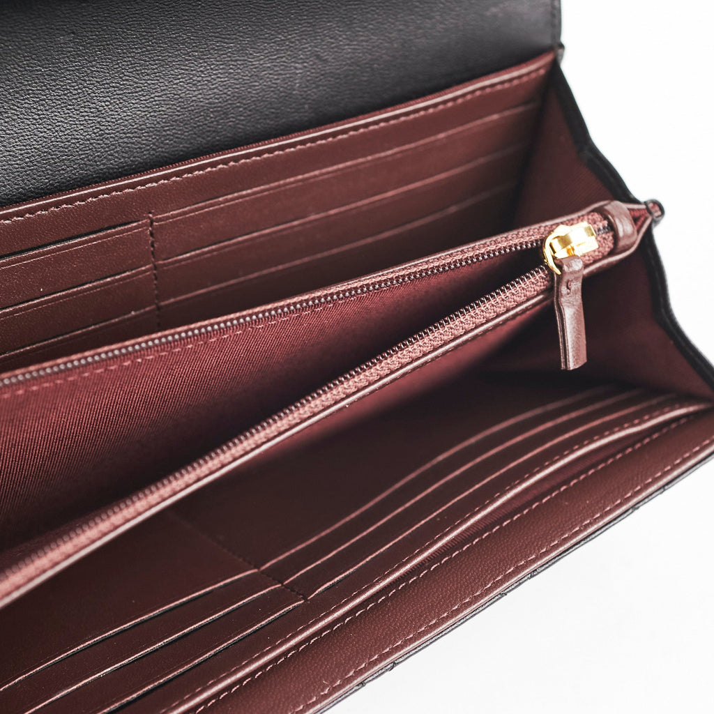Chanel Long Wallet Black