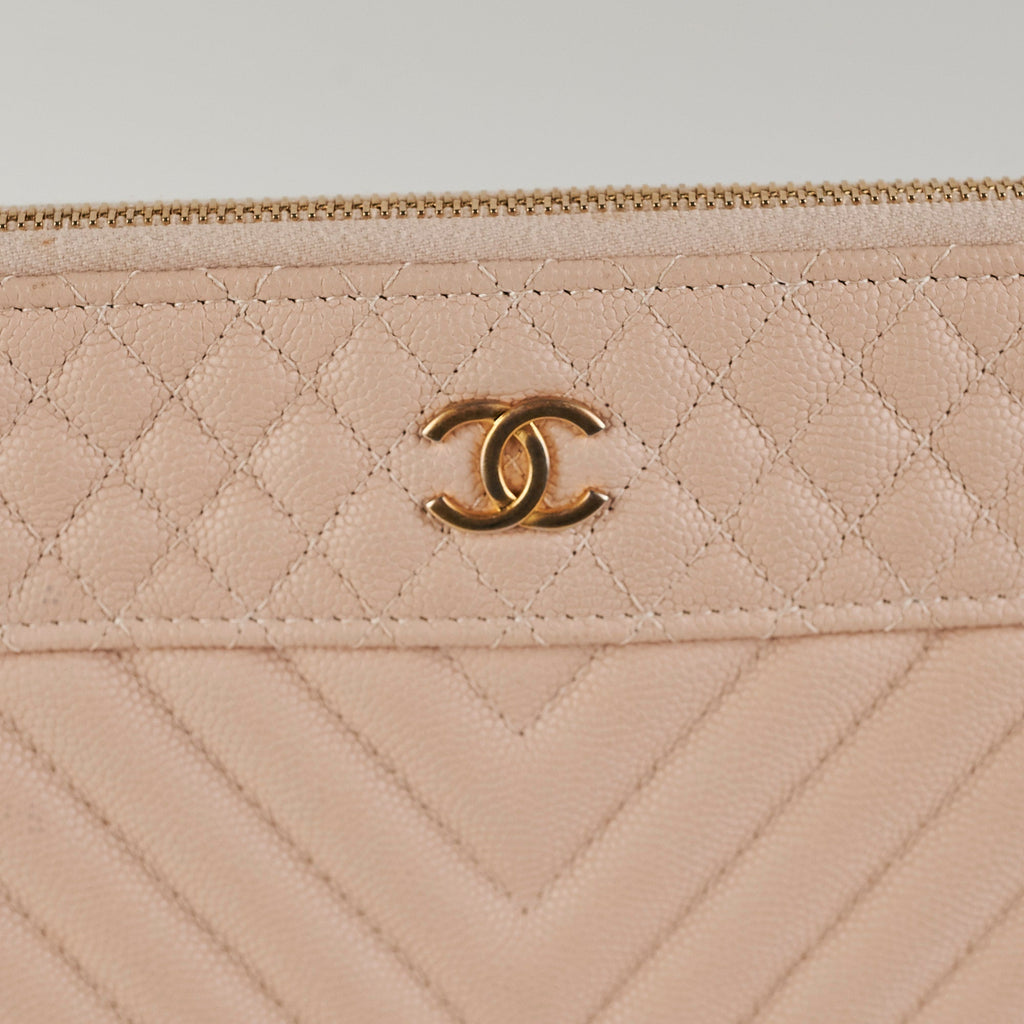 Chanel Pink Caviar Pouch - VIP gift