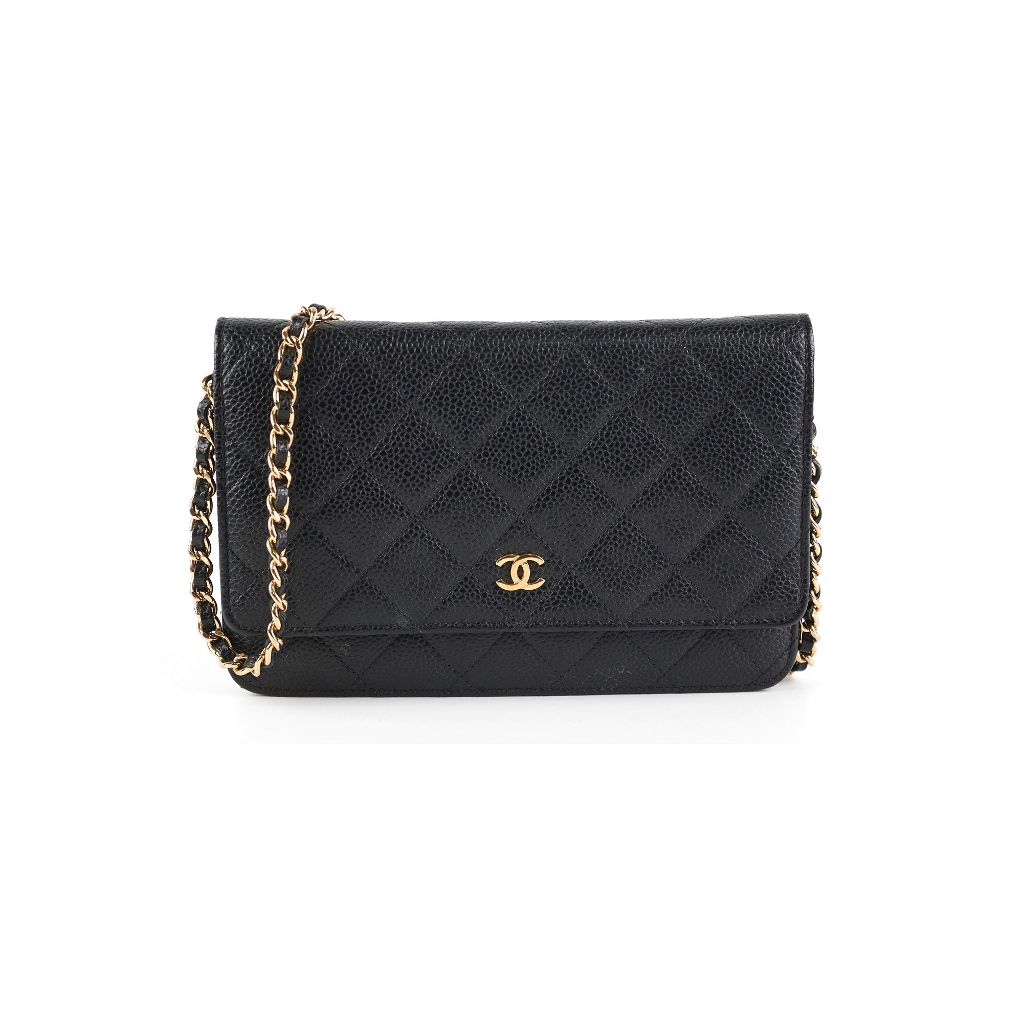 Chanel WOC Wallet On Chain Caviar Black