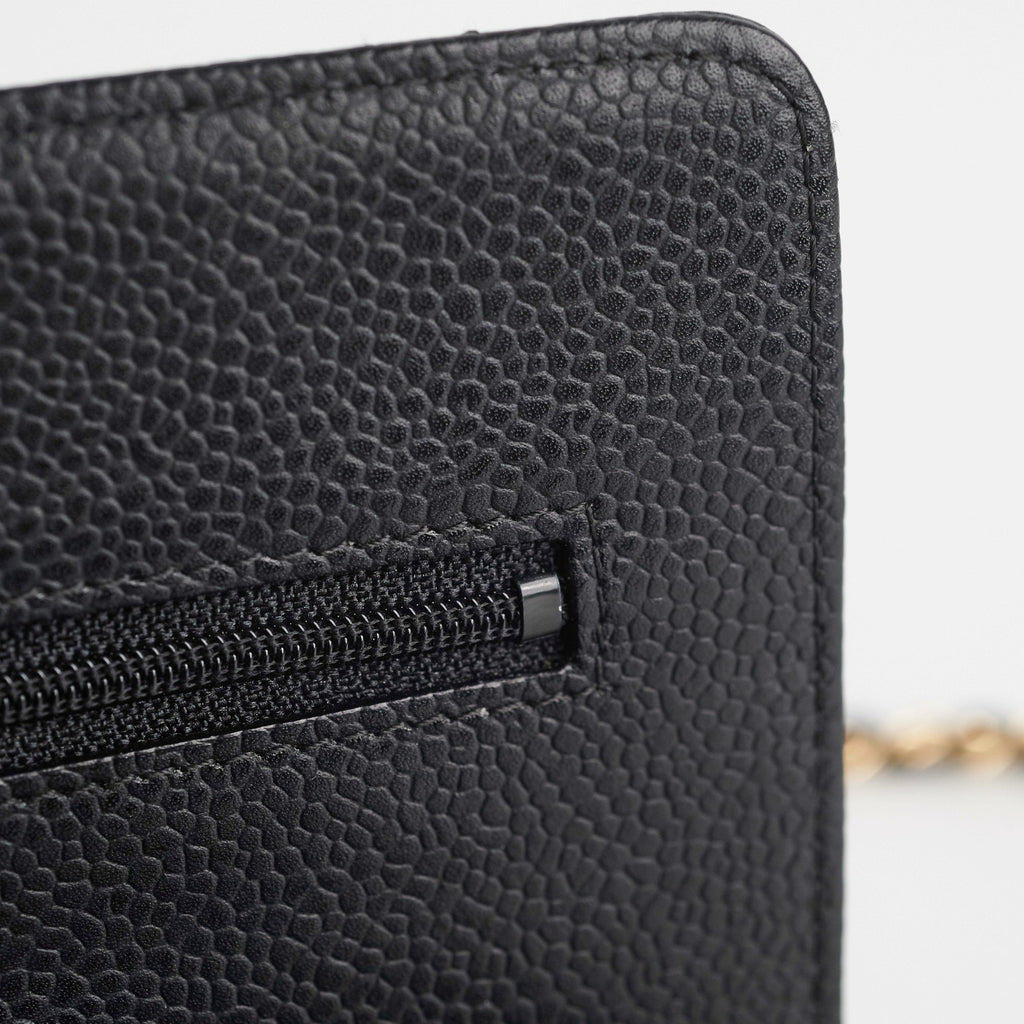 Chanel WOC Wallet On Chain Caviar Black