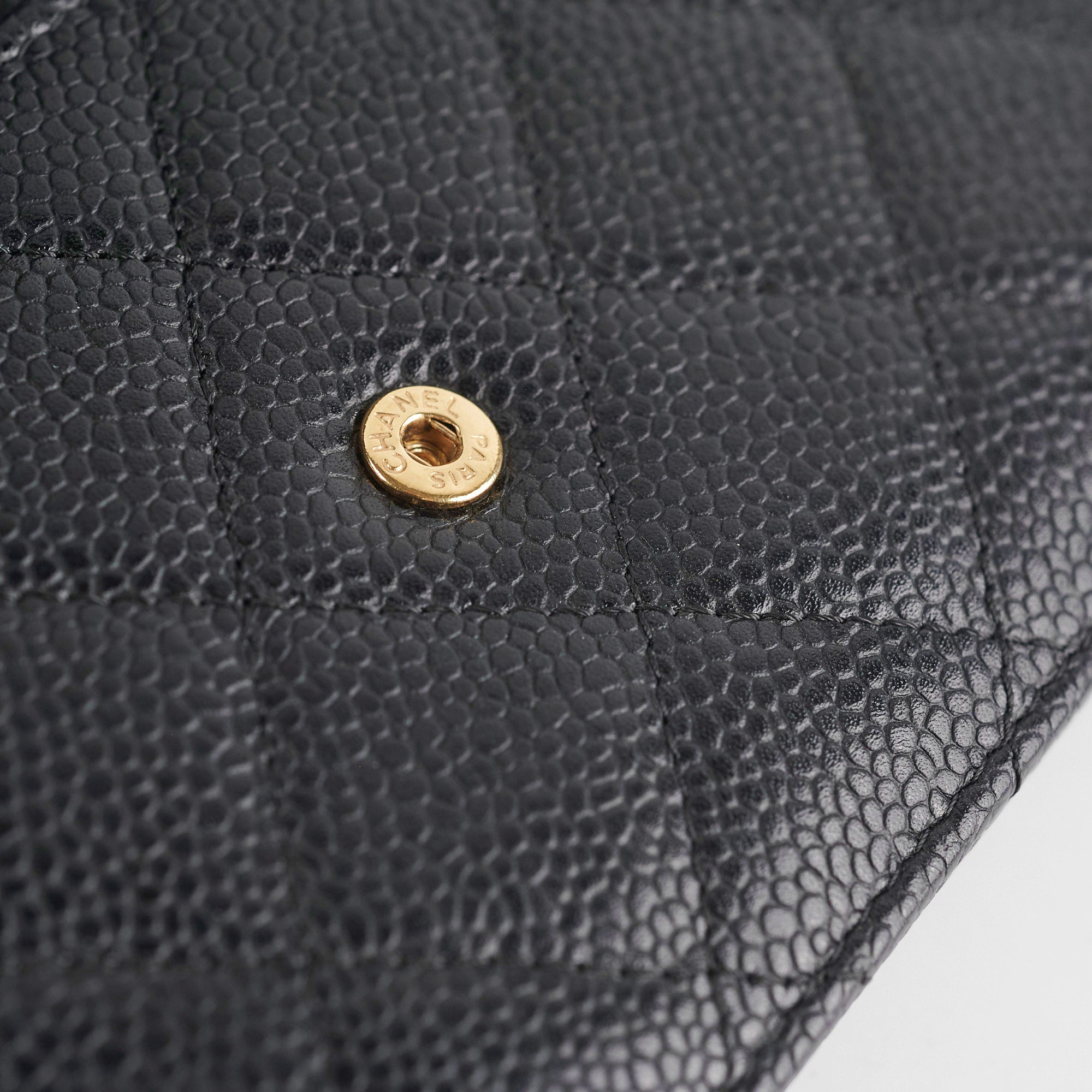 Chanel WOC Wallet On Chain Caviar Black