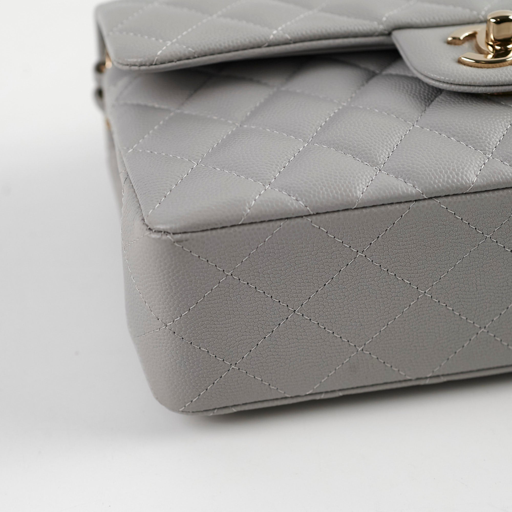 Chanel Classic Small Flap 21A Grey Caviar