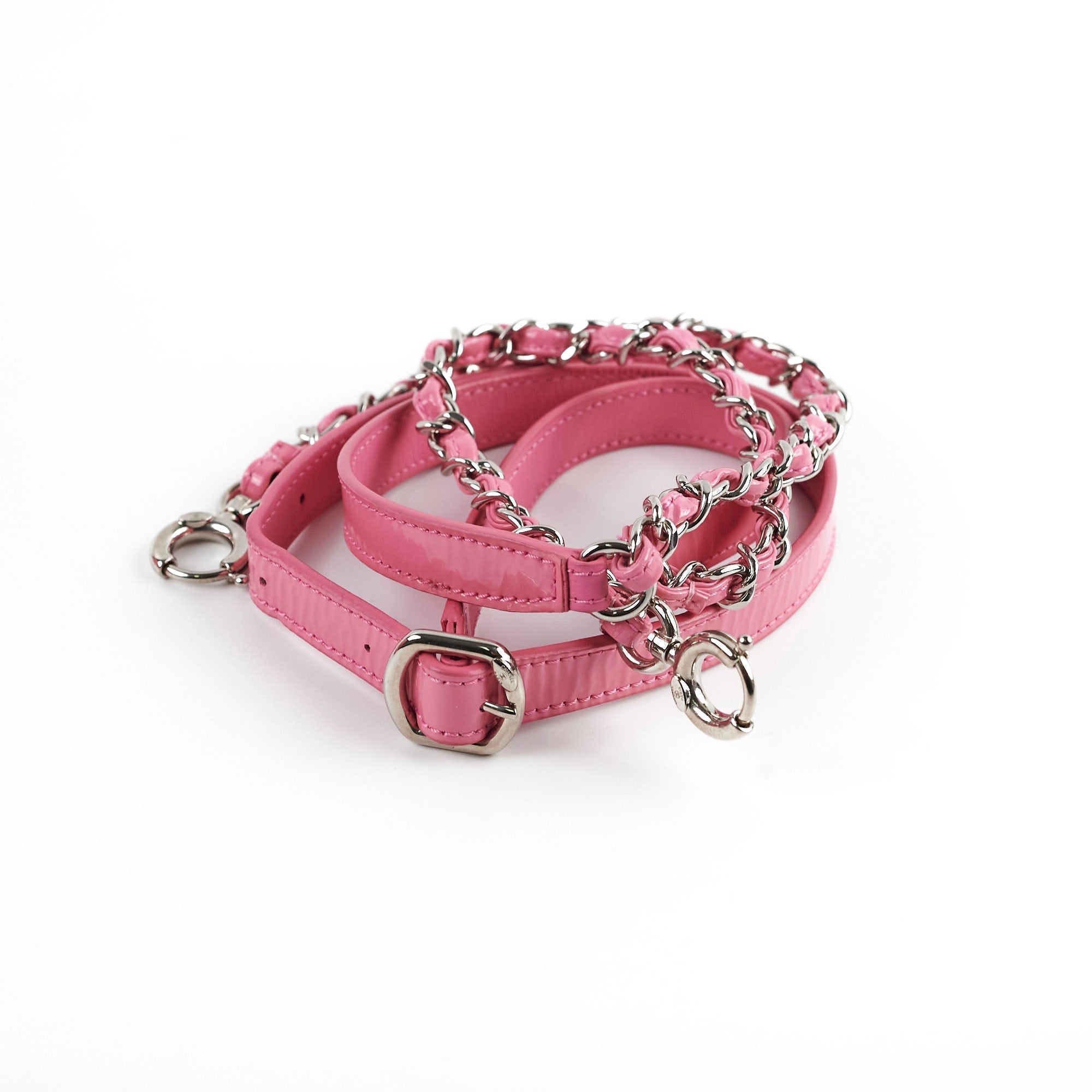 Chanel Patent Round As Earth Crossbody Bag Pink