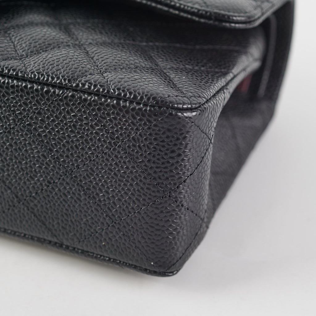Chanel Small Caviar Classic Double Flap GHW Black (Microchipped) October 2022