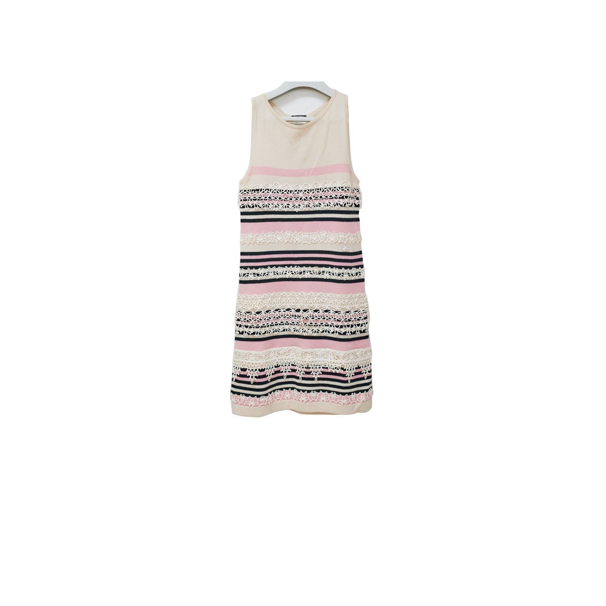 Chanel Striped Cashmere Dress